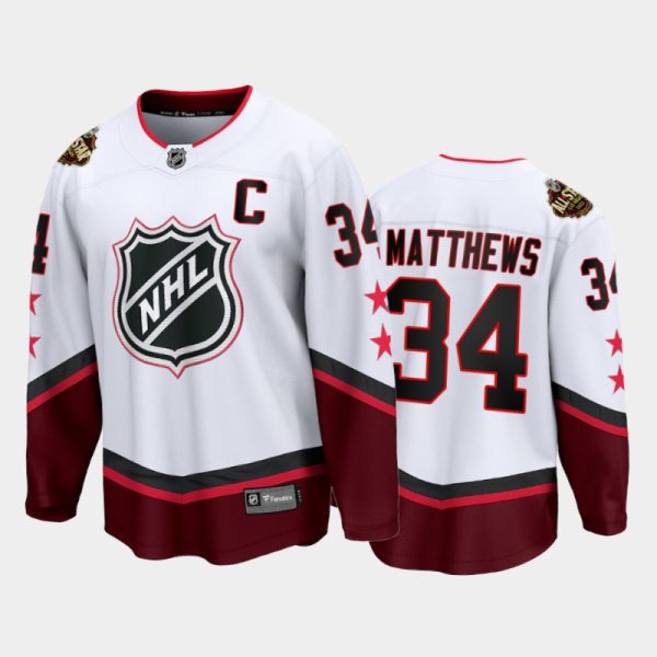 Men Toronto Maple Leafs Auston Matthews #34 2022 All-Star Jersey White Eastern Conference