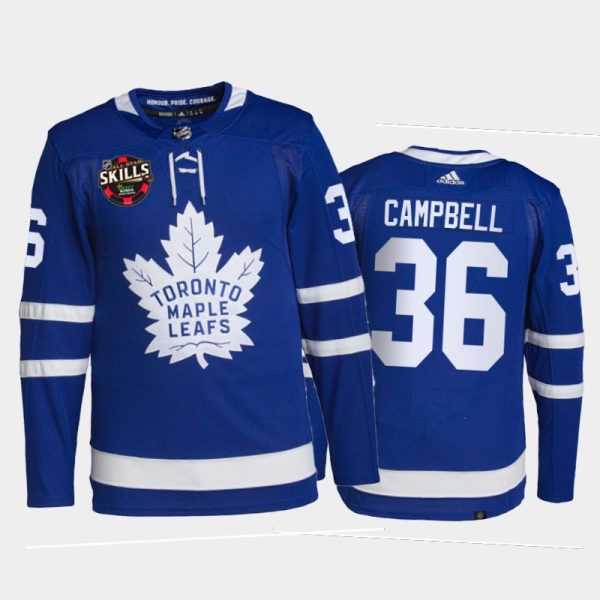 Men Toronto Maple Leafs Jack Campbell 2022 NHL All-Star Skills Winner Jersey Blue Save Streak Uniform