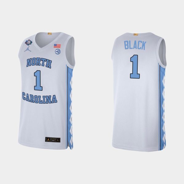 Men UNC Tar Heels Leaky Black #1 White 2022 March Madness Final Four Alumni Limited Jersey