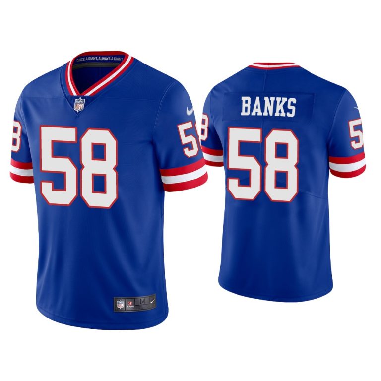 Men Vapor Limited Carl Banks Giants Royal Jersey