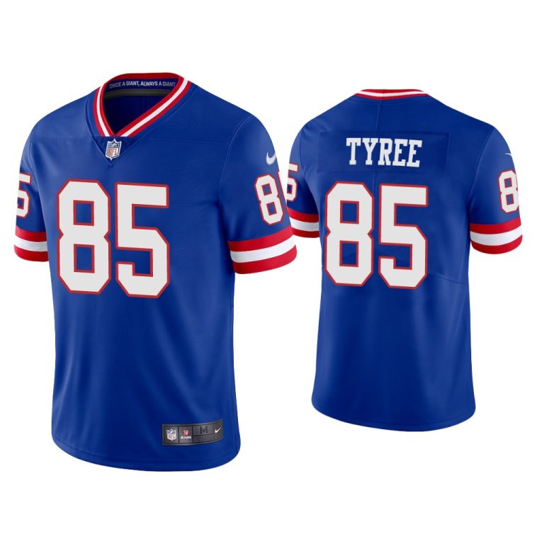 Men Vapor Limited David Tyree Giants Royal Jersey