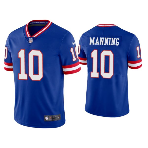 Men Vapor Limited Eli Manning Giants Royal Jersey