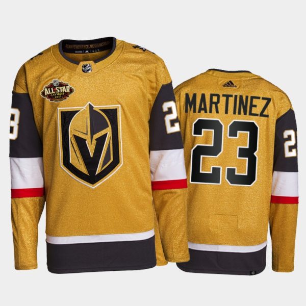Men Vegas Golden Knights Alec Martinez 2022 All-Star Jersey Gold Primegreen Uniform