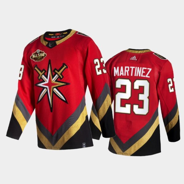 Men Vegas Golden Knights Alec Martinez #23 2022 All-Star Red Reverse Retro Jersey