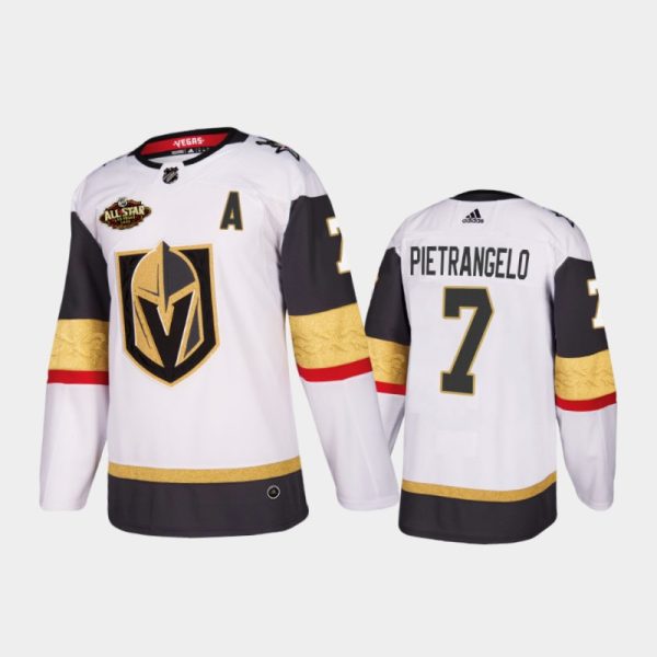 Men Vegas Golden Knights Alex Pietrangelo #7 2022 All-Star White Away Jersey