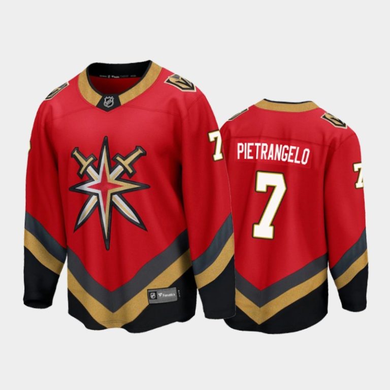 Men Vegas Golden Knights Alex Pietrangelo #7 Special Edition Red 2021 Jersey