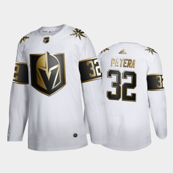 Men Vegas Golden Knights Jiri Patera #32 Golden Edition White Jersey