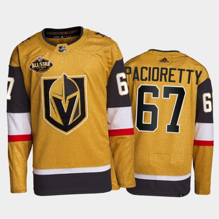 Men Vegas Golden Knights Max Pacioretty 2022 All-Star Jersey Gold Primegreen Uniform