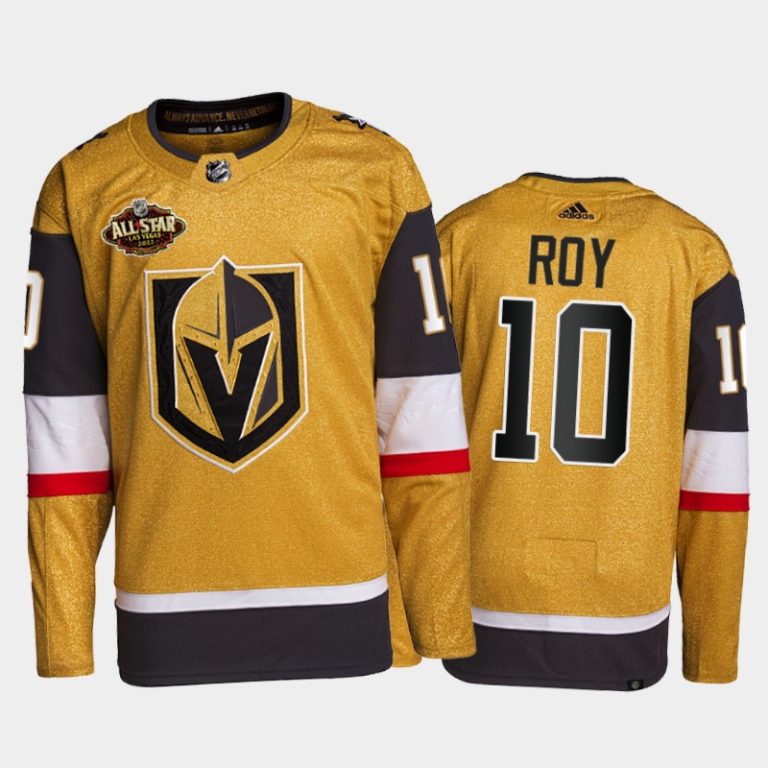 Men Vegas Golden Knights Nicolas Roy 2022 All-Star Jersey Gold Primegreen Uniform