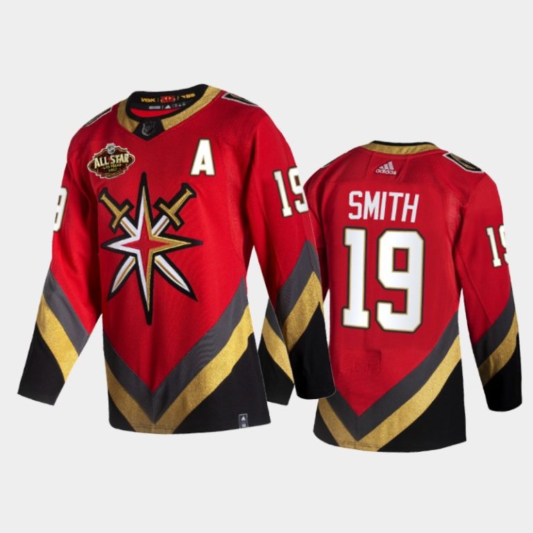 Men Vegas Golden Knights Reilly Smith #19 2022 All-Star Red Reverse Retro Jersey