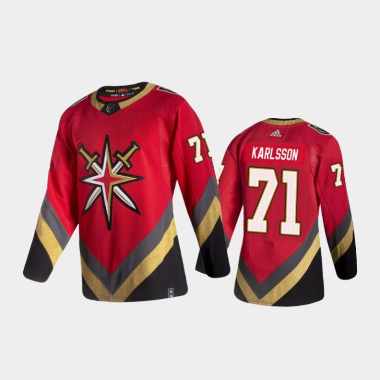 Men Vegas Golden Knights William Karlsson #71 Reverse Retro 2020-21 Red Special Edition Pro Jersey