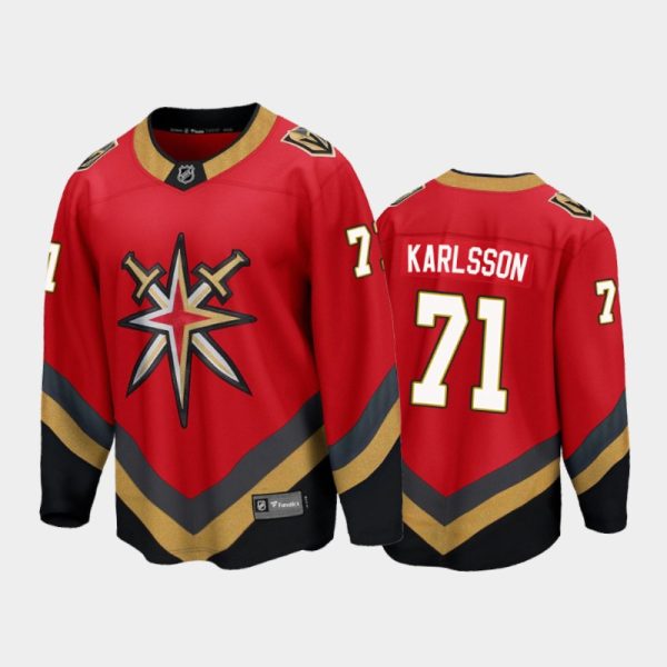 Men Vegas Golden Knights William Karlsson #71 Special Edition Red 2021 Jersey