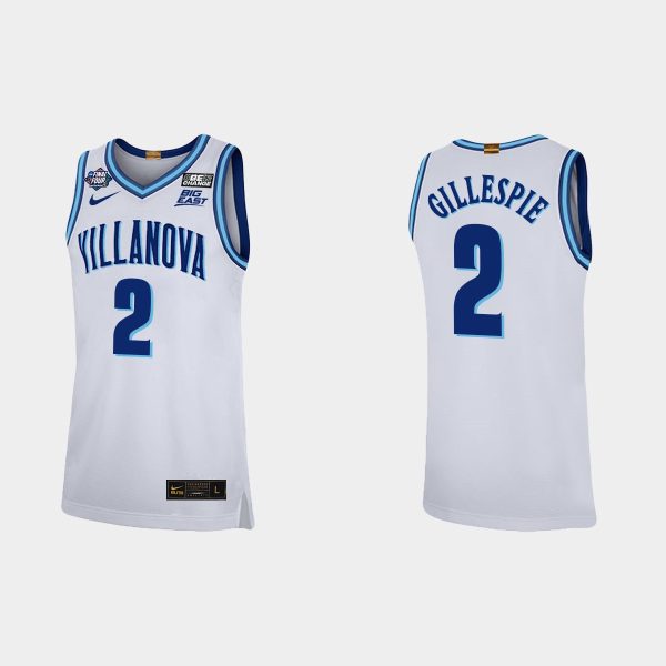 Men Villanova Wildcats Collin Gillespie #2 2022 NCAA Final Four White Jersey