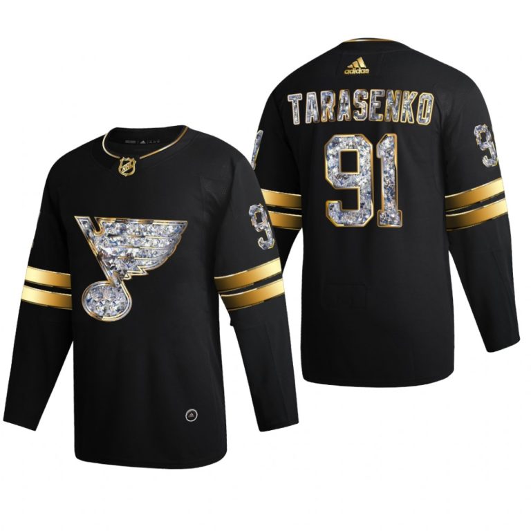 Men Vladimir Tarasenko St. Louis Blues 2022 Stanley Cup Playoffs Black Diamond Edition Jersey