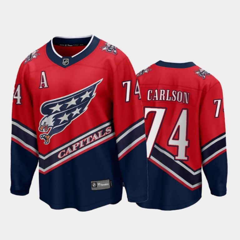 Men Washington Capitals John Carlson #74 Reverse Retro Red Jersey