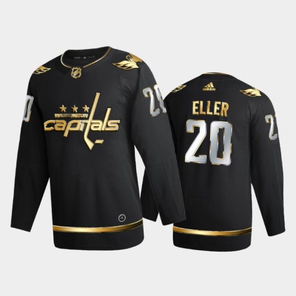 Men Washington Capitals Lars Eller #20 2020-21 Golden Black Limited Jersey