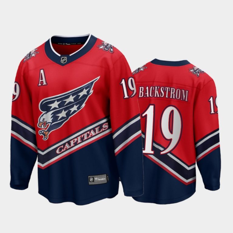 Men Washington Capitals Nicklas Backstrom #19 Reverse Retro Red Jersey