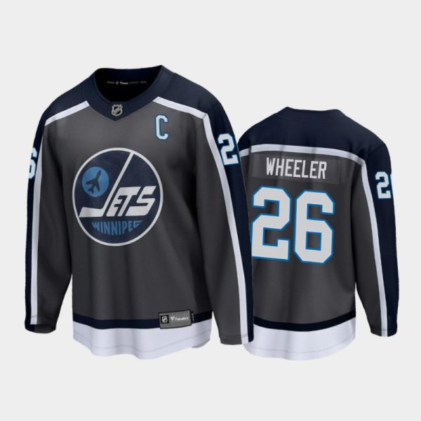 Men Winnipeg Jets Blake Wheeler #26 Special Edition Gray 2021 Jersey