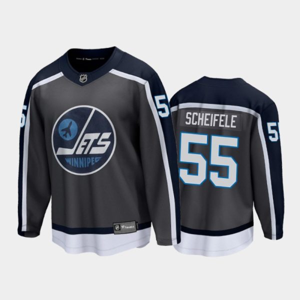 Men Winnipeg Jets Mark Scheifele #55 Special Edition Gray 2021 Jersey
