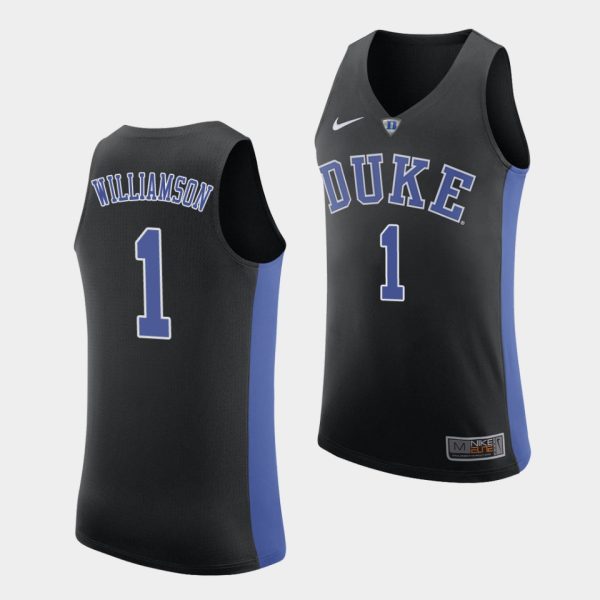 Men Zion Williamson Duke Blue Devils #1 Black College Basketball Jersey