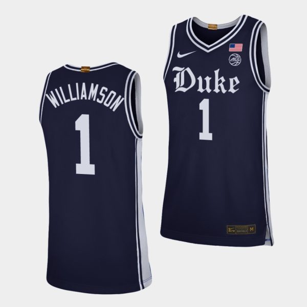 Men Zion Williamson Duke Blue Devils #1 Navy 2019-20 Alternate Brotherhood Jersey