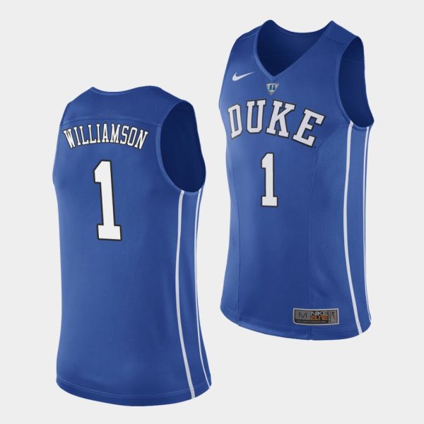 Men Zion Williamson Duke Blue Devils #1 Royal Home College Basketball Jersey