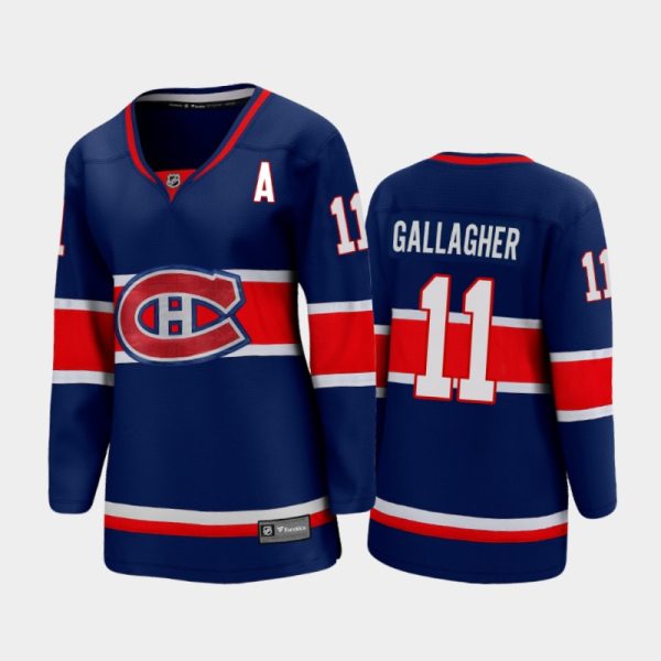Women 2020-21 Montreal Canadiens Brendan Gallagher #11 Special Edition Jersey - Blue