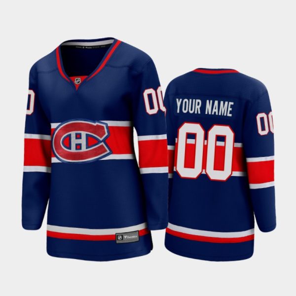Women 2020-21 Montreal Canadiens Custom #00 Special Edition Jersey - Blue