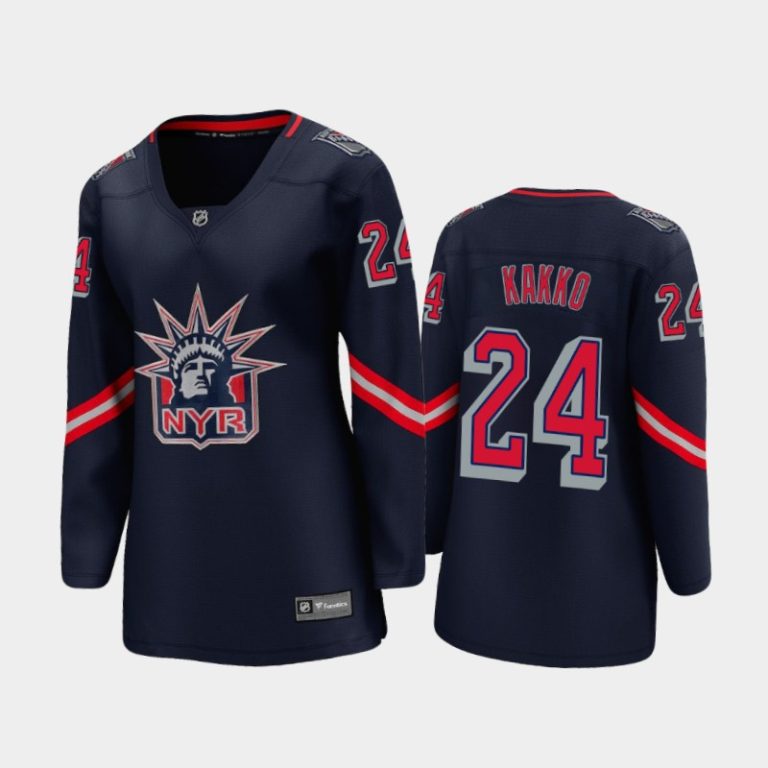 Women 2020-21 New York Rangers Kaapo Kakko #24 Reverse Retro Special Edition Breakaway Player Jersey - Blue