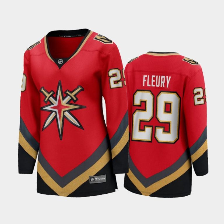 Women 2020-21 Vegas Golden Knights Marc-Andre Fleury #29 Reverse Retro Special Edition Breakaway Player Jersey - Red