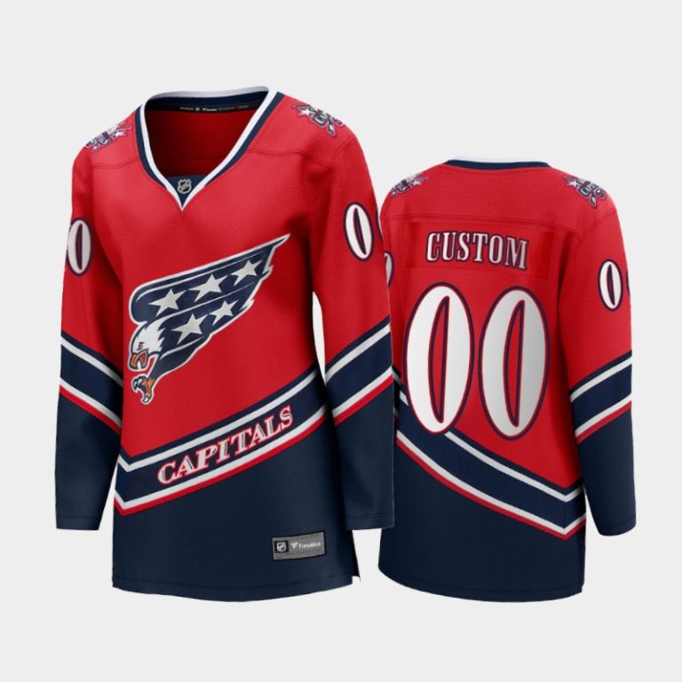 Women 2020-21 Washington Capitals Custom #00 Special Edition Jersey - Red