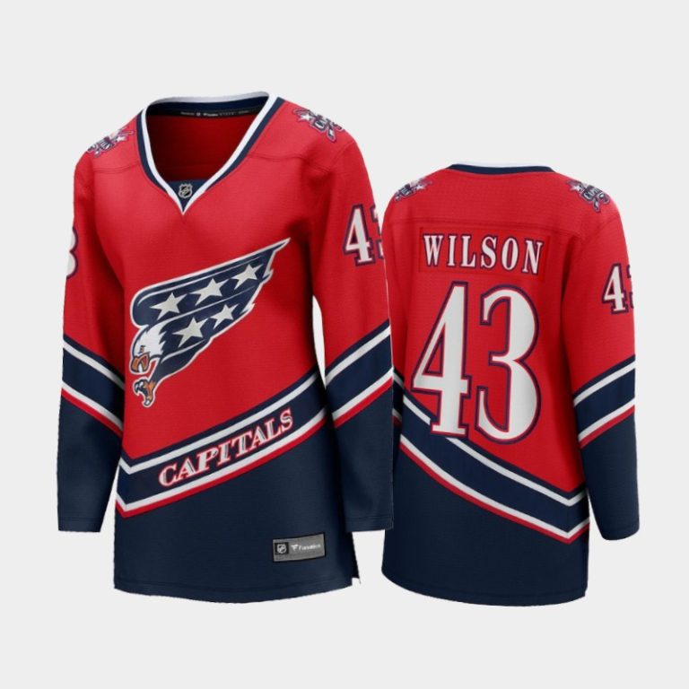 Women 2020-21 Washington Capitals Tom Wilson #43 Reverse Retro Special Edition Breakaway Player Jersey - Red