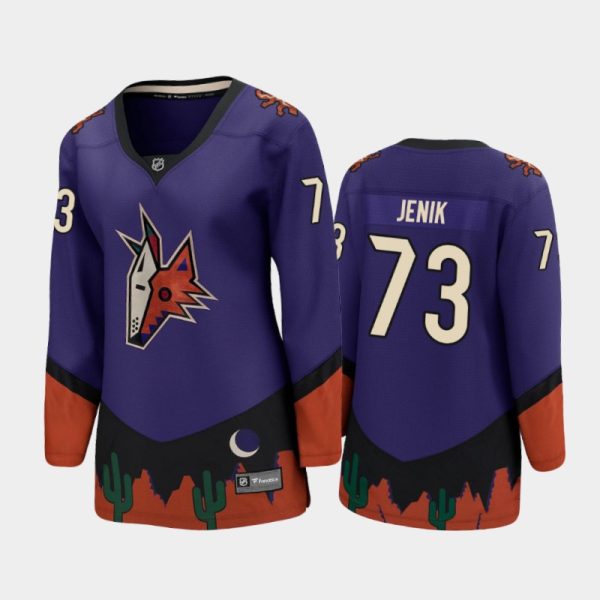 Women 2021 Arizona Coyotes Jan Jenik #73 Reverse Retro Jersey - Purple