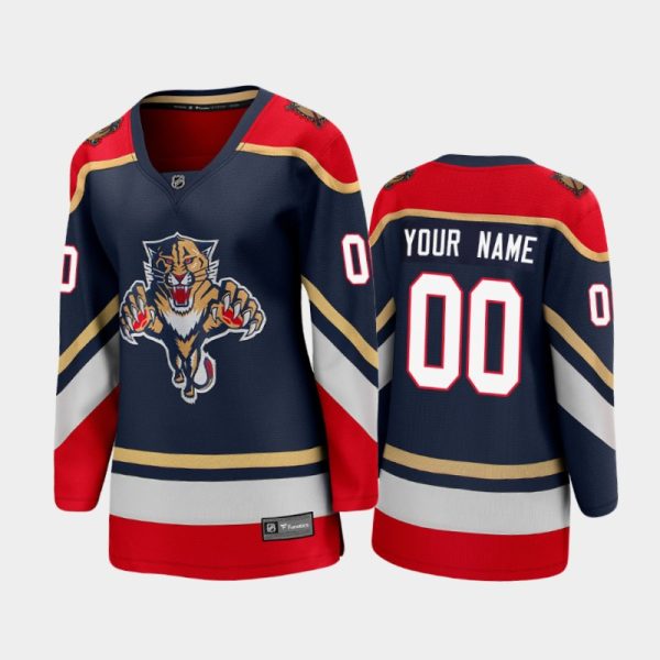 Women 2021 Florida Panthers Custom #00 Special Edition Jersey - Navy