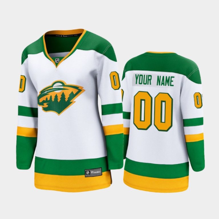 Women 2021 Minnesota Wild Custom #00 Special Edition Jersey - White