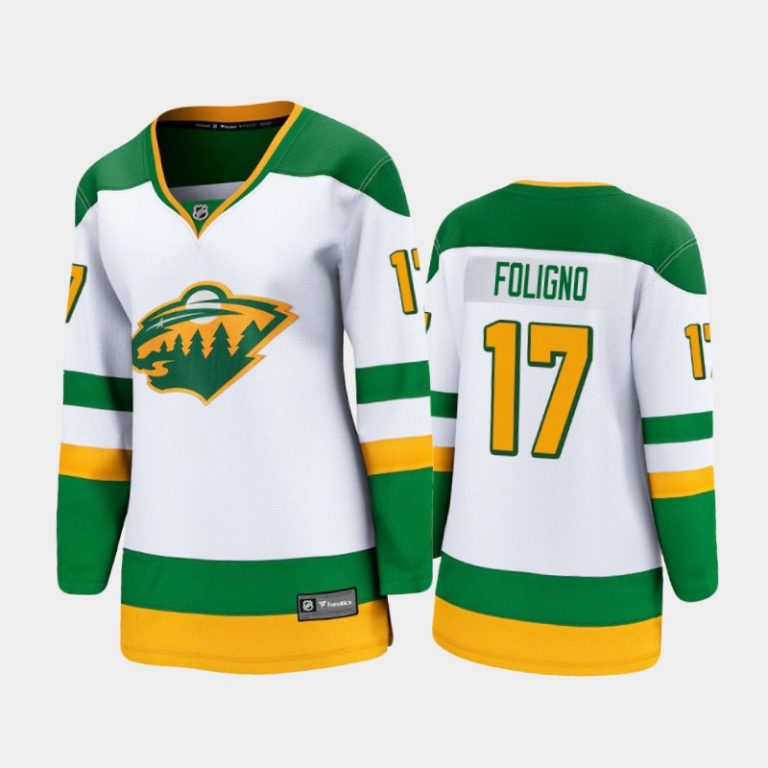 Women 2021 Minnesota Wild Marcus Foligno #17 Special Edition Jersey - White