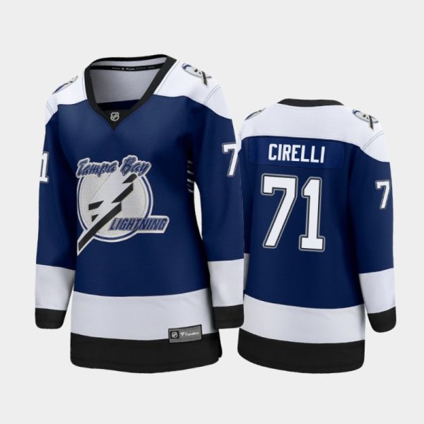 Women 2021 Tampa Bay Lightning Anthony Cirelli #71 Special Edition Jersey - Blue