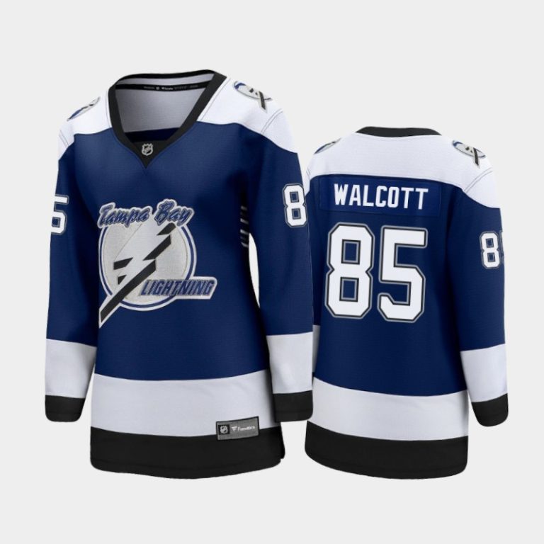 Women 2021 Tampa Bay Lightning Daniel Walcott #85 Reverse Retro Jersey - Blue