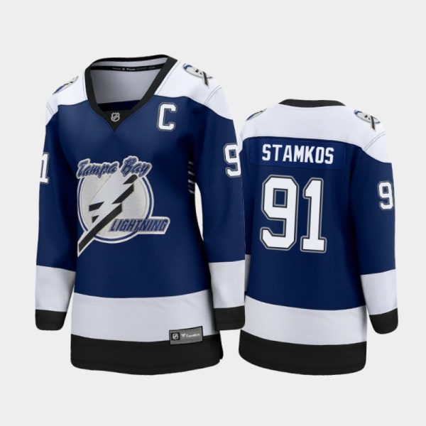 Women 2021 Tampa Bay Lightning Steven Stamkos #91 Special Edition Jersey - Blue