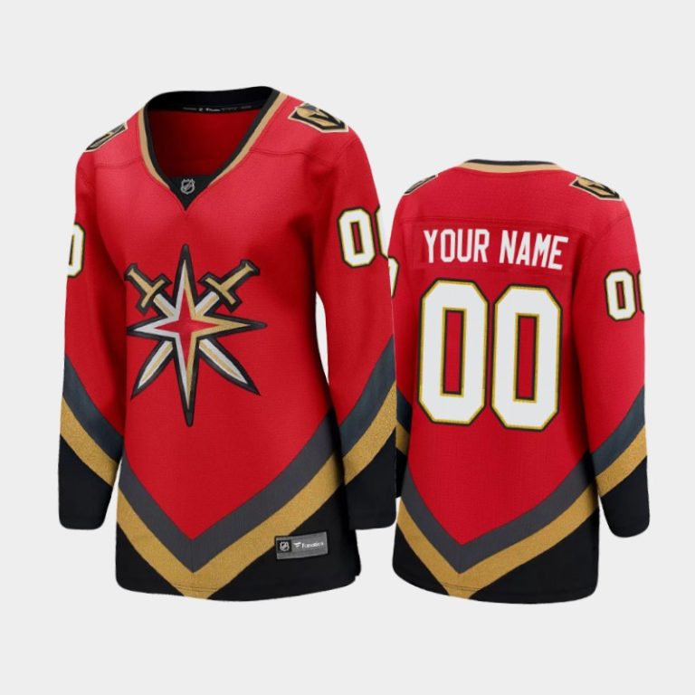 Women 2021 Vegas Golden Knights Custom #00 Special Edition Jersey - Red