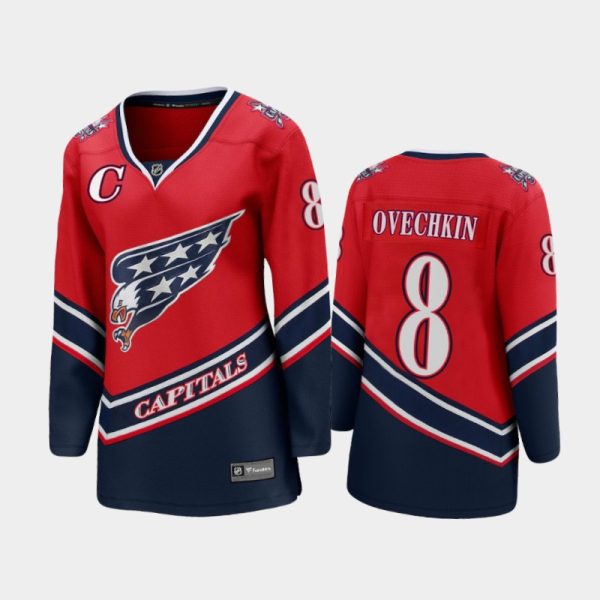 Women 2021 Washington Capitals Alexander Ovechkin #8 Special Edition Jersey - Red
