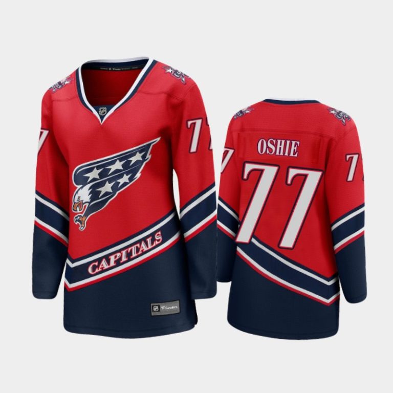 Women 2021 Washington Capitals T.J. Oshie #77 Special Edition Jersey - Red