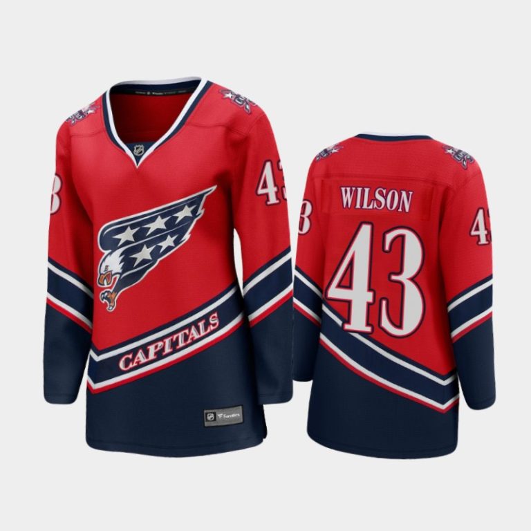 Women 2021 Washington Capitals Tom Wilson #43 Special Edition Jersey - Red