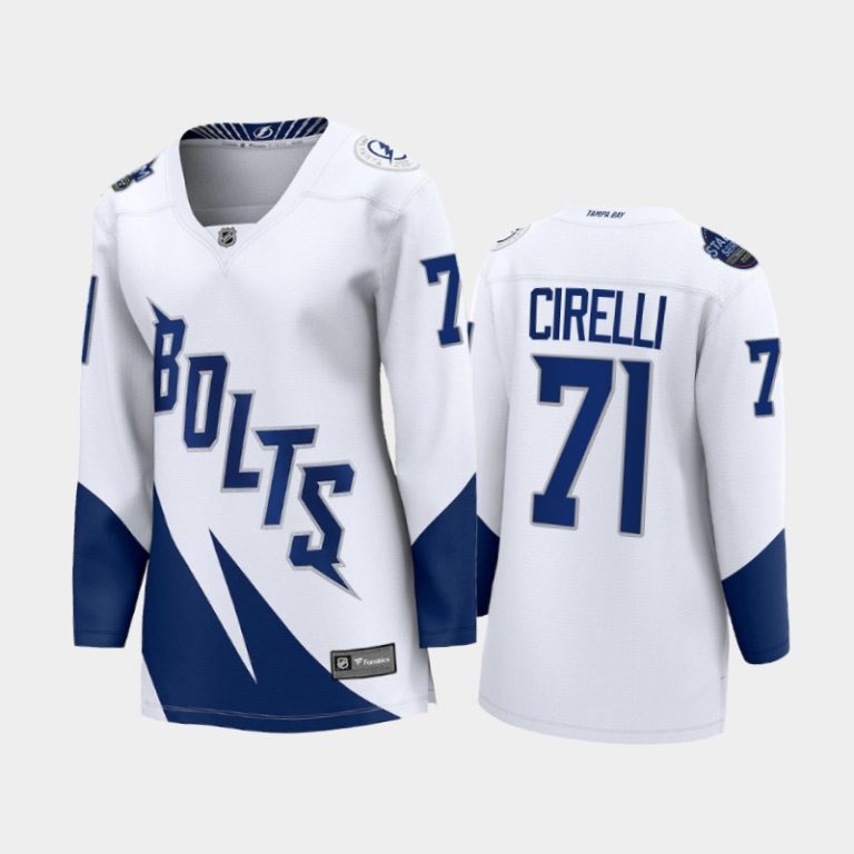 Women Anthony Cirelli #71 Lightning 2022 Stadium Series White Jersey