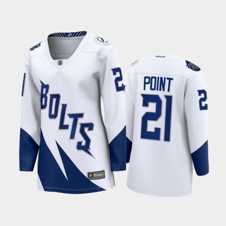 Women Brayden Point #21 Lightning 2022 Stadium Series White Jersey