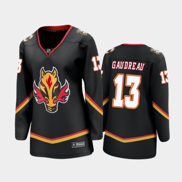 Women Calgary Flames Johnny Gaudreau #13 2021 Special Edition Jersey - Black