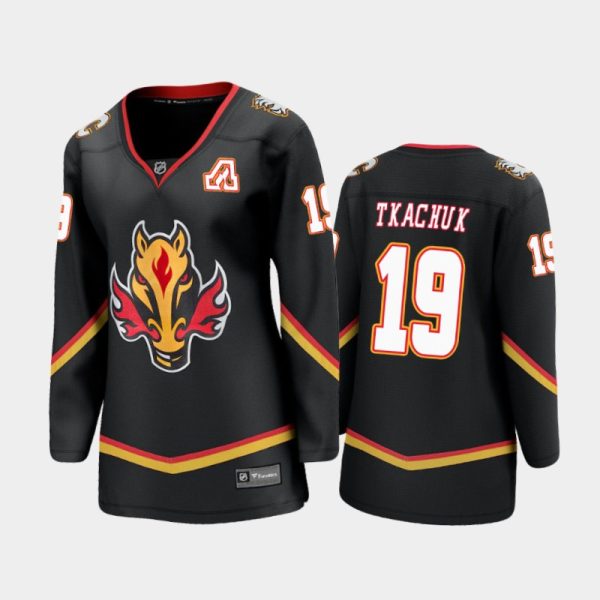 Women Calgary Flames Matthew Tkachuk #19 2021 Special Edition Jersey - Black