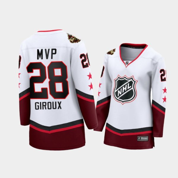 Women Claude Giroux Philadelphia Flyers 2022 NHL All-Star MVP Jersey White #28 Uniform