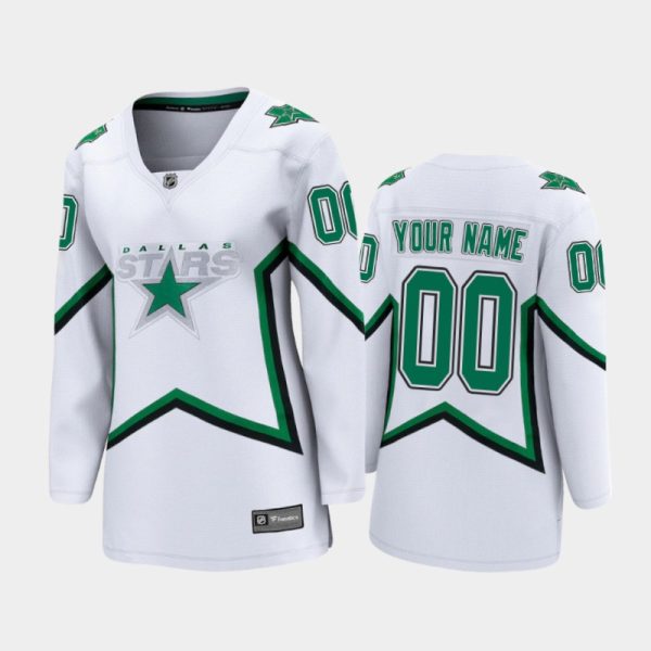 Women Dallas Stars Custom #00 2021 Special Edition Jersey - White