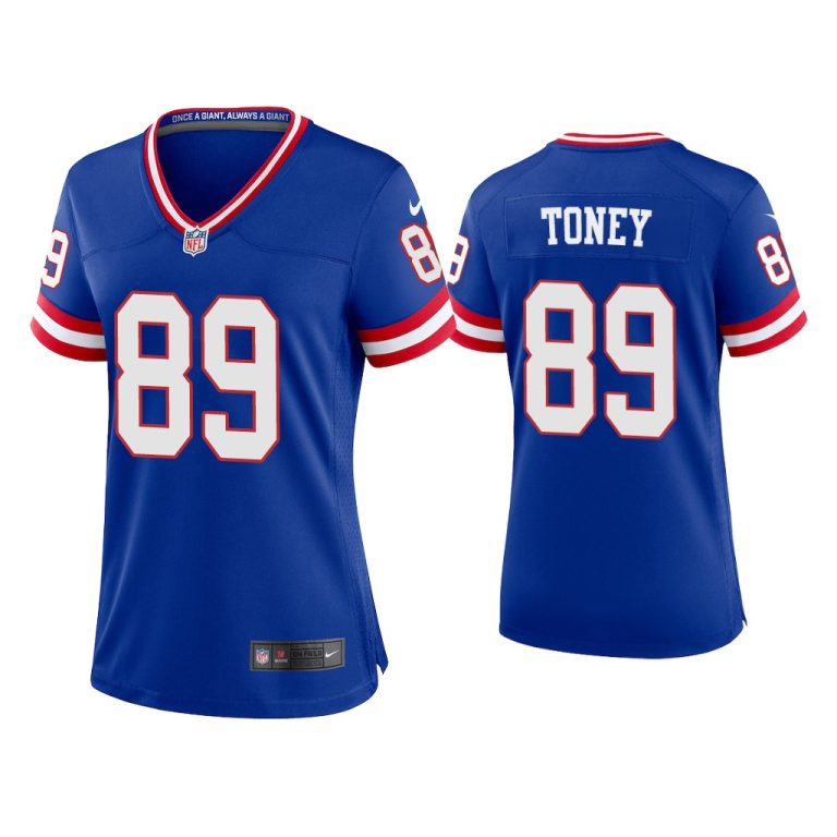 Women Kadarius Toney New York Giants Royal Classic Game Jersey